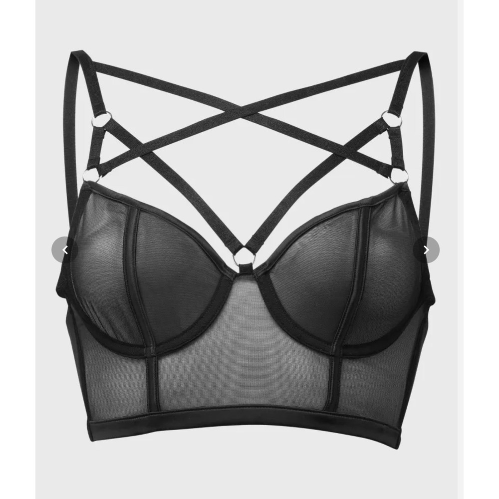 Killstar Dare2Luv bra mesh black size small